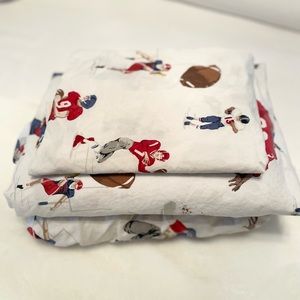 Gently used Pottery barn boys twin sheet set